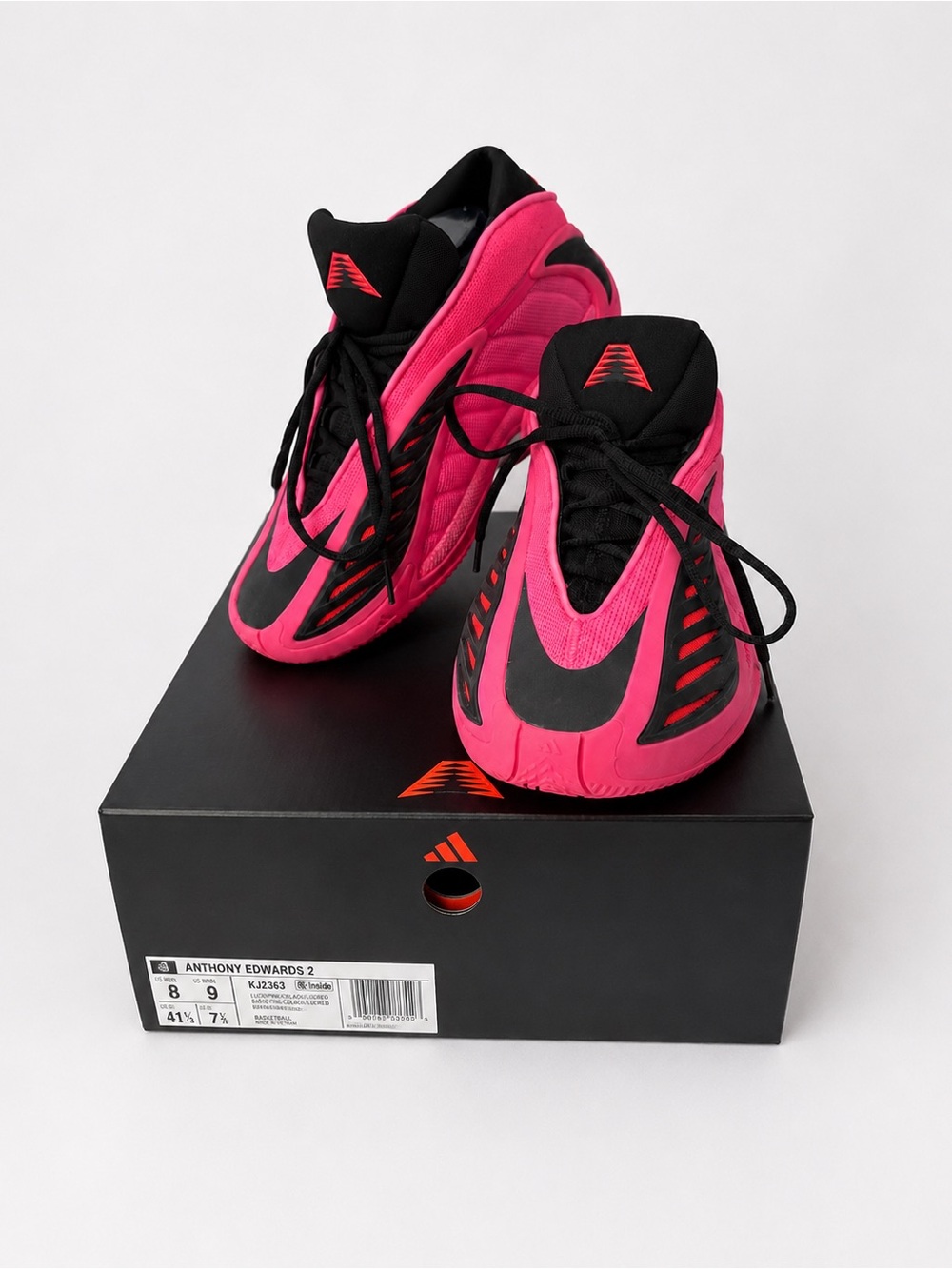 Adidas Anthony Edwards 2 Basketball Shoes | Men’s 8 / Women’s 9 | Lucid Pink